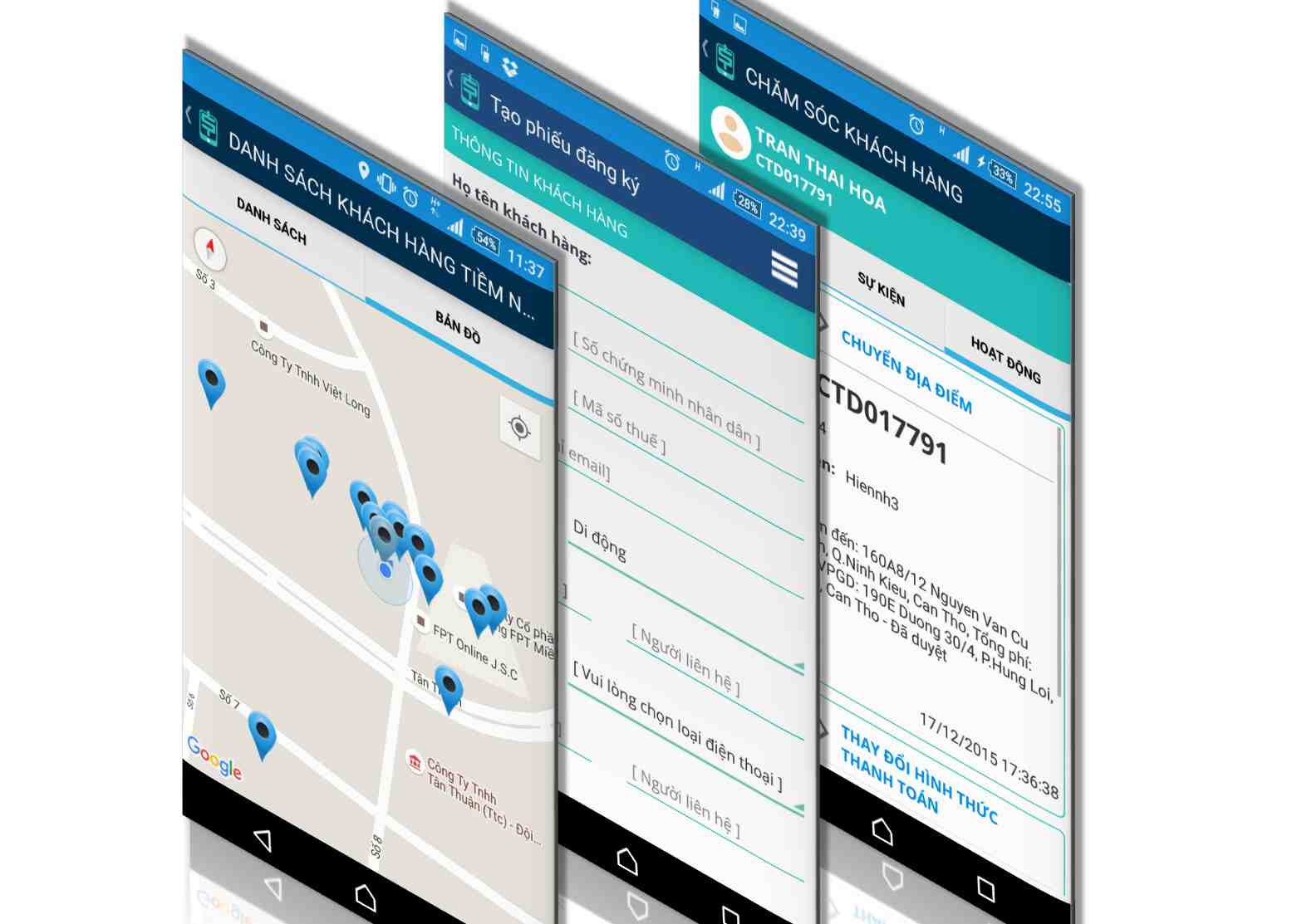Mobisale giúp nhân viên kinh doanh khảo sát nhanh