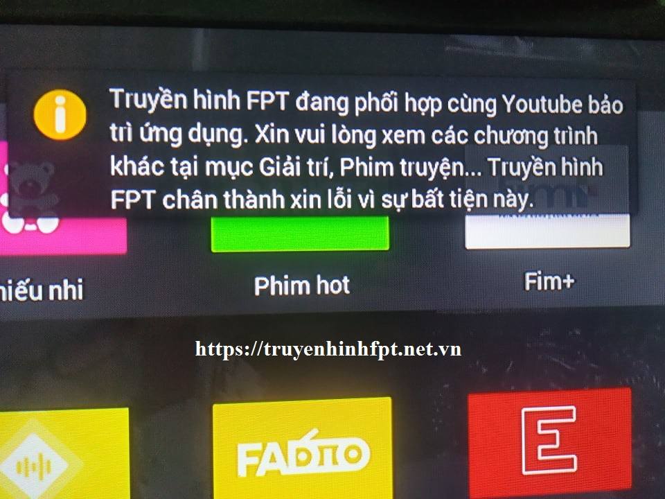 Lỗi không xem được Youtube trên truyền hình FPT