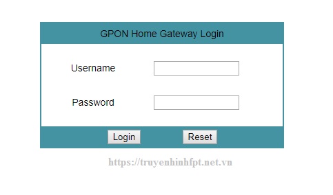 Gpon Home Gateway Login