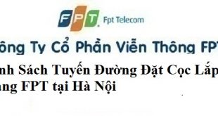 Danh sách tuyến đường đặt cọc khi lắp mạng ở Hà Nội