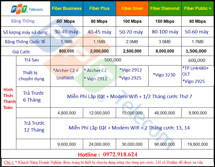 Lắp Cáp Quang FPT Doanh Nghiệp Tại HCM