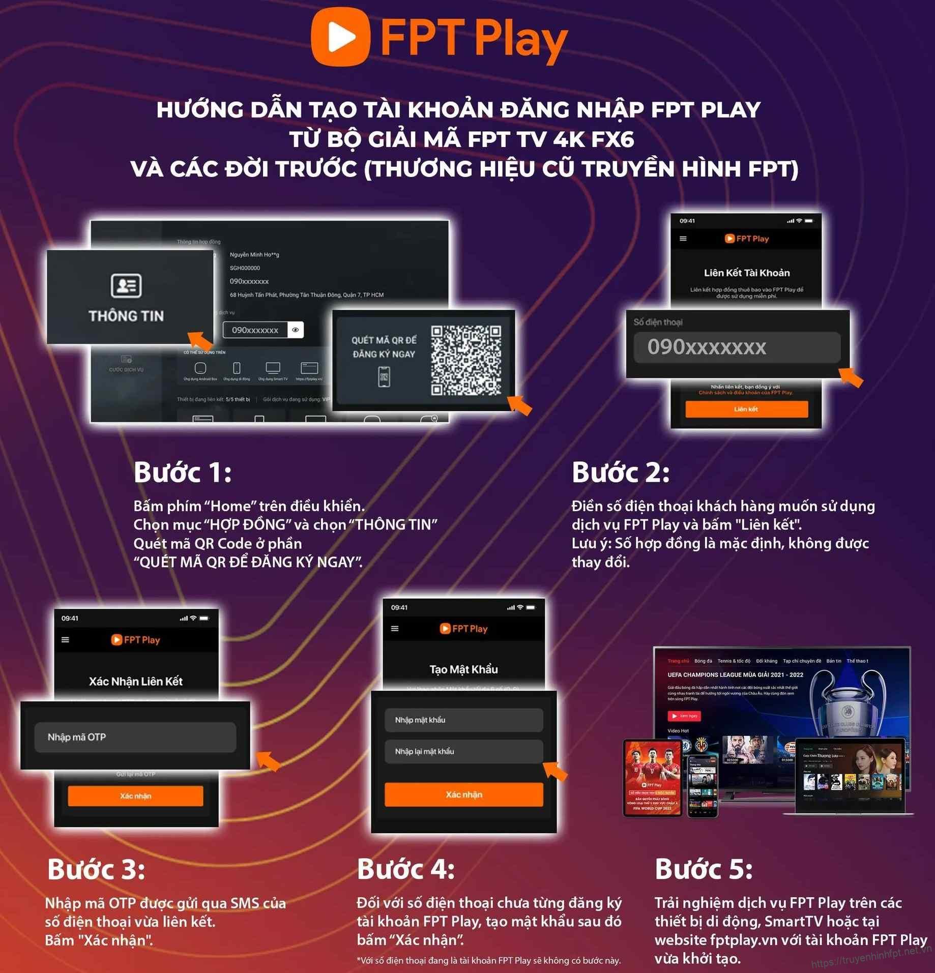 Hướng dẫn lấy tài khoản Fpt play từ hợp đồng truyền hình FPT ngay trên đầu thu